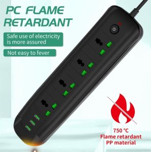 TB-T93 Multi Function High Power 3000W with Safety Control Switch 3 USB Port & 4 Universal Socket Power Extension