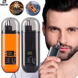 Máy Cắt Lông Mũi Mini USB Sạc Lại Được Máy Cạo Lông Tai Điện Cầm Tay Kích Thước Bỏ Túi Máy Cắt Lông Mũi Và Tai Cho Nam Với Thời Lượng Pin Dài