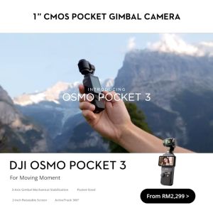 (READY STOCK) - DJI Osmo Pocket 3 - 4K Gimbal Stabilized Pocket Size Video Camera Ideal for Vlogging