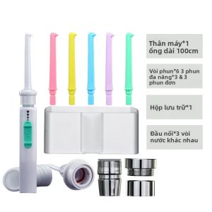 Vòi Cầm Tay Máy Tăm Nước Nha Khoa Có Thể Điều Chỉnh Áp Suất Máy Lấy Nước Đa Vòi Để Làm Sạch Răng Cho Người Lớn