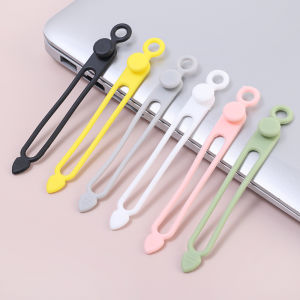 【Free Shipping】Reusable Cable Ties Elastic Silicone Cord Organizer Strap for Bundling Organizing Phone Cable Wire Winder Wrap Management