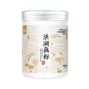 Honghu Pure Lotus Root Starch Coupling Powder Pregnant Women without Adding Ancient Style Sucrose-Free Original Flavor Lotus Root Congee Official Flagship Store Zhengzongpin