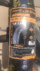 Vỏ ( lốp ) Euromina không ruột 70/90-17 chính hãng