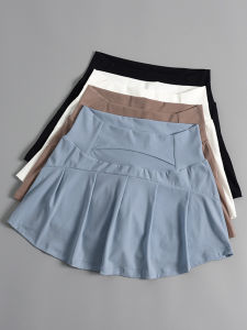 High Waist Slim Fit Shorts Skirt For Running Yoga Tennis
