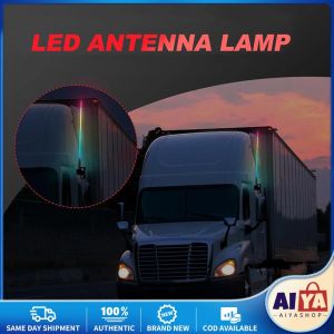 ★Same Day Shipping★ 24V Car LED Lights Whip Light Truck Led RGB Whips for Pole Antenna Car Atv Lamp Stick Boat Antena Up Utv Whiplights Road Off Offroad Trucks Truck-Antenna-Light