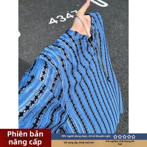 LIUBU | Áo Thun Sọc V-Neck Chất Liệu Voan