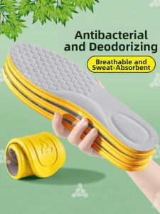 ZUYINBULUO | Antibacterial Deodorant Breathable Sweat-Absorbing Long-Standing Fatigue-Reducing Moxa Fragrance Retaining Shock-Absorbing Insoles
