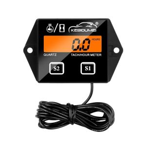 Aitemay Digital Tach Hour Meter LCD Display Engine RPM Counter 20000RPM Waterproof Backlight Maintenance Timer For Motorcycle Boat ATV Snowmobile