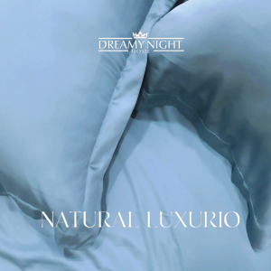 Dreamynight Luxe TENCEL™ Lyocell Queen Duvet Cover Set 4in1 – 1150TC Hypoallergenic Breathable Bedding with Fitted Sheet Pillowcase & Bolstercase