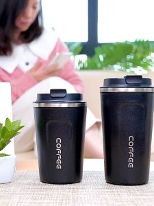 Stainless Steel Thermos Mug Leak-Proof Travel Office Thermal Vacuum Flask Hot Cold Water Bottle Cup 380/510ML - SG Stock