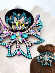 Phụ Kiện Tóc Trang Trí Tiệc Tùng Crown Bun Headband Cho Trẻ Em Và Bé Gái Thắt Nút Tóc Thắt Lưng Biểu Diễn Thi Đấu Nghệ Thuật Thể Dục