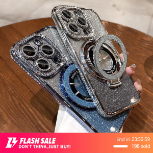 🇹🇭Ekcam 3in1 2024 รูปแบบใหม่ เคสไอโฟน เคสไอโฟนแบบมีขาตั้ง โชว์โลโก้ วงเล็บกลวง for 16 15 14 13 12 11 Pro Promax ชุบกันกระแทก พับได ที่วางโทรศัพท์ม phone case เคส ไอโฟน11 กันกระแทก กล้อง magsafe เคสหรูหรา เคสไอ11ล่าสุดในไทย เคสกล้องแฟลช