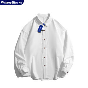 Áo Sơ Mi Cotton Dài Tay Màu Trơn Đơn Giản Thời Trang Mùa Xuân Thu Thường Ngày Thoáng Khí Cài Nút Cổ Bẻ Dài Thường