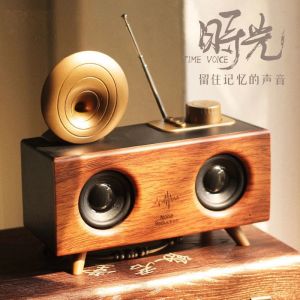 Radio Wireless Bluetooth Speakers Double Speakers High Volume Card U Disk Radio High Sound Quality Small Stereo Heavy Subwoofer