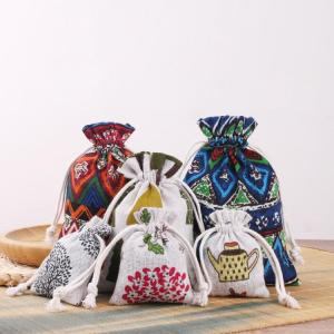 VIKAMA 10PCS Country-Style Gift Bag Jewelry Collectibles Headphones Storage Jewelry Bag Birthday Party Gift Bag