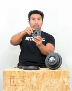 แผ่นน้ำหนัก 1.25 กิโล x2 แผ่น (รูขนาด 1 นิ้ว) - เครื่องออกกำลังกาย แบรนด์ IRONTEC