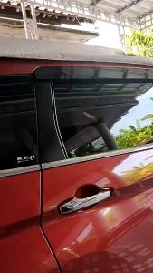 Premium Talang Air Pintu Mobil Xpander 2017 2018 2019 2020 2021 2022 2023 2024 Model Slim Rata Flat Bahan Akrilik