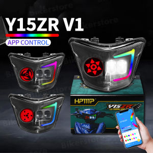 Motorcycle Headlight for YAMAHA Y15ZR V1,Modified Motorcycle Headlight APP Control LED Daytime Running Lights Assembly