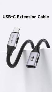Hagibis USB C Extension Cable USB Type C Male to Female Extender Cord 20Gbps 240W Fast Charging for iPhone 17 16 15 Pixel iPad