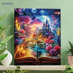 Bộ Tranh Sơn Dầu Tự Làm Theo Số Tranh Lâu Đài Tranh Acrylic Trang Trí Nhà Cửa Món Quà Tuyệt Vời