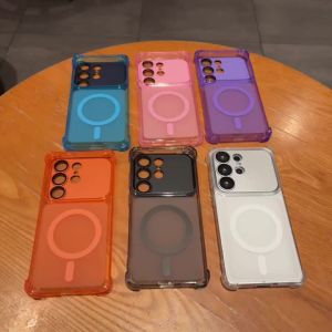 For Magsafe Matte Candy Color Case for Samsung Galaxy S26 S25 S24 Ultra Plus A56 A57 A27 A37 A36 A26 A17 A16 Shockproof Cover