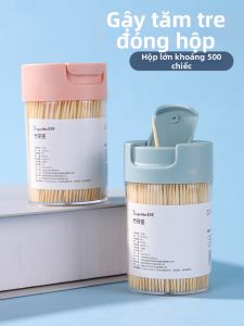 TAFUMAN | Disposable Bamboo Double-headed Toothpicks for Home Restaurant Portable Fruit Picks 500 Pieces