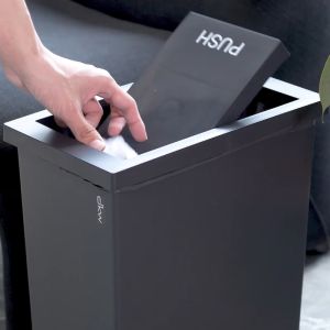 DKW HH-308P ถังขยะเหลี่ยมฝาสวิง Slim 20 ลิตร (มีหลายสี) ถังขยะอึด สวย ทน Slim swing bin (20 Liter)