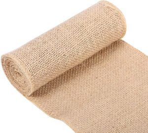 ม้วนริบบิ้นผ้าปอริบบิ้นผ้าป่าน10เมตรงานหัตถกรรมผ้าผ้าปูโต๊ะม้วนและการตกแต่งงานปาร์ตี้ตัดปะแบบจำลองต้นคริสต์มาสและงานเลี้ยงห่อของขวัญ