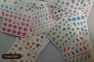 50 Lembar Stiker Kuku Motif Lucu Nail Art Sticker Kuku Stiker Kuku Nail Sticker Lucu Motif