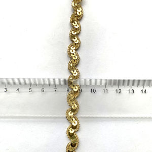 5m/16.4ft Each Pack 0.8cm Wide Thin Lace Trims Webbing Centipede Sequin Ribbons Clothing Sewing Accessory Craft DIY Decoration