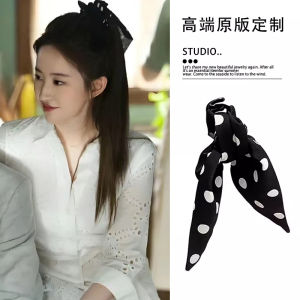 Black Polka Dot Butterfly Knot High Ponytail Claw Clip Half up Hair Accessory New 2025 Stylish Hair Grips Fashionable Hair Accessories