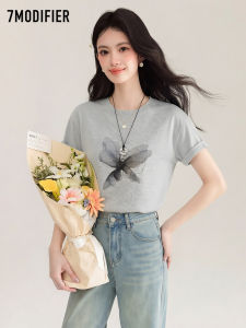 7.Modifier | Áo Thun Cổ Tròn Tay Ngắn In Hình Thoáng Mát