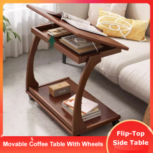 Sofa Side Table Movable Household Small Coffee Table Mobile Side Table Simple Computer Table