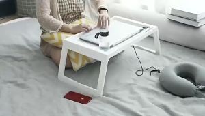 Meja Lipat Serbaguna Anti Selip untuk Belajar dan Menyelenggarakan Laptop Plastic Foldable Anti-slip Laptop Study Table Foldable Laptop Desk Notebook Multipurpose Portable Computer Desk Meja Lipat Serbaguna Waterproof PP Plastic