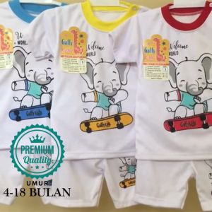 SETELAN BAJU ANAK LENGAN PANJANG CELANA PANJANG KANCING PUNDAK UNTUK UMUR 4BLN SAMPAI 18BULAN BB11KG