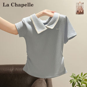 La Chapelle | Elegant Waist-cinching Slim-fit Womens T-shirt