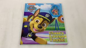 Paw Patrol Story Book For Kids Chases Loose Tooth With Bag Tag
