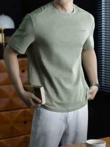 CAMAT KILLY | High-end Short Sleeve Bubble Textured T-shirt Loose Drop-shoulder
