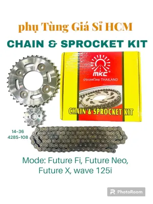 Nhông sên dĩa Future Fi 125 Future Neo Future X Future II Hàng Thái Lan nhập khẩu