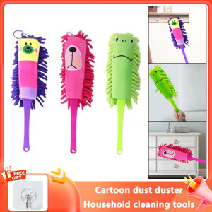 Microfiber Duster Brush Mini Cartoon Animal Dust Removal Cleaner Anti Dusting Brush Home Air-condition Car Cleaning Duster Brush