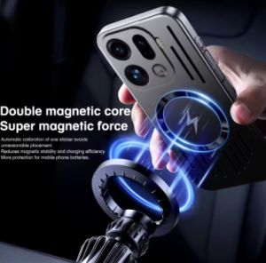 Metallic Paint Heat Dissipation Magnetic Casing For Oneplus 15 Oneplus15 1+15 5G Phone Case Hard PC Ultra-thin Wireless Charging Back Cover For Oneplus 15 5G