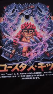 Kaos Anime One Piece Eustass Captain Kid: Desain & Bahan