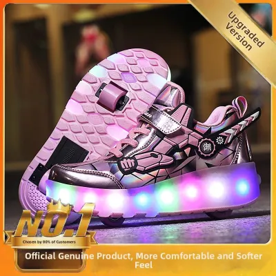 Beedpan | Luminous Double Wheeled Skate Shoes for Boys