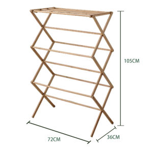 Foldable Bamboo Wooden Drying Rack