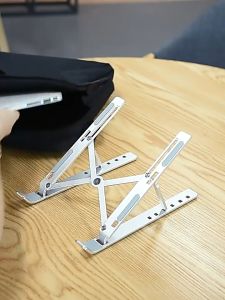 [SG STOCK] Laptop Phone Portable Stand Aluminium Metal ABS Adjustable Foldable Stand 电脑手机支架