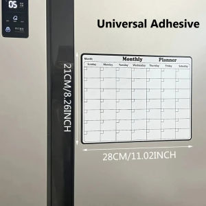 Large Whiteboard Calendar Reusable Monthly Schedule Planner Universal Adhesive for Refrigerator Kitchen Home Planning Organi