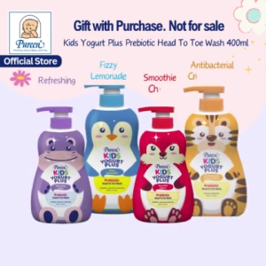 GIFT WITH PURCHASE. NOT FOR SALE! PUREEN KIDS YOGURT PLUS PREBIOTIC HEAD TO TOE WASH 400ML