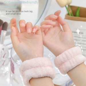 2pcs  Fashion Wash Face and Wrist Band Absorb Water Sweat Wiping Bracelet Hairband Moisture Proof Sleeve Wrist Guard