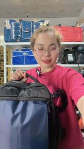 Balo chống sốc laptop kháng nước có sạt USB công nghệ mới Atric-Cascher Lá kéo Cam [ẢNH THẬT]