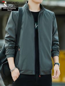 TUCANO | Mens Loose Casual Jacket Middle-aged Business Stand-collar